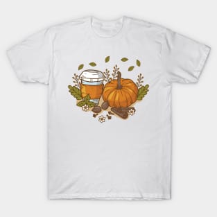 Fall Pumpkin Coffee Shirt, Fall Pumpkin T-Shirt, Thanksgiving Shirt, Fall Tshirt, Pumpkin Shirt, Coffee Pumpkin Shirt T-Shirt